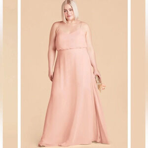 Birdy Grey Rose Quartz Chiffon Gwennie Bridesmaid Dress, Women’s Size 1x